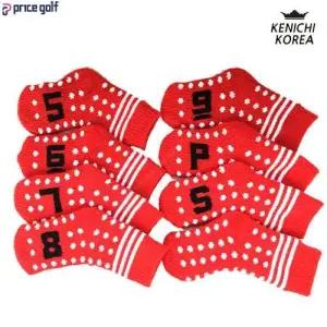 켄이치골프 도트디자인 니트 양말 아이언커버