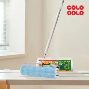 고로고로 와이드 마루용 롱 돌돌이 밀대 테이프 클리너 본체 세트