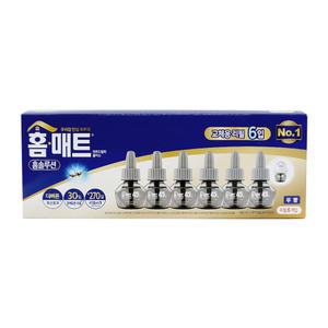 헨켈 홈매트 홈솔루션 리퀴드 모기향 모기약 리필 교체용 45일x6개