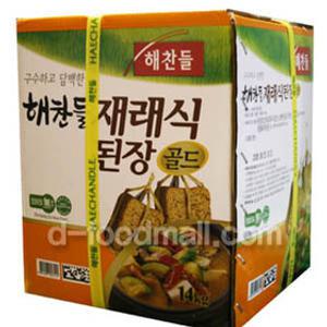 해찬들 재래식 된장 골드 14kg/구수한콩/고추장/