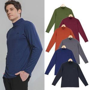 WB 윈터더블 긴팔 폴라 기능성 목티 기모 티셔츠 겨울 가을 작업복 히트텍 발열