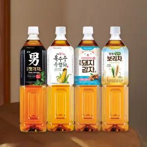 [본사직영] 광동 차음료 1.5L 6입 모음 / 밀싹보리차 옥수수수염차 헛개차 돼지감자차 (유/무라벨 랜덤 발송)