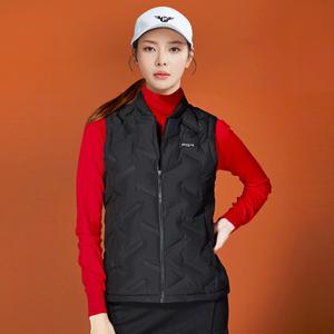 PGR골프 파크골프웨어 여성 덕다운 경량 패딩조끼 GW-436 블랙 베스트