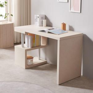 아이앤 레나1200멀티소형2단책장책상세트BR