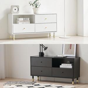 [바로방 가구]디디 3단 서랍 거실장 1000 tv다이 티비 선반 원룸 수납 모듈 미니장식장