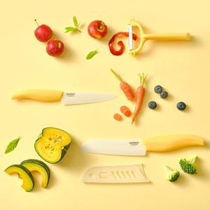 [글라스락] 베이비 이유식 칼 3종 세트 (노랑)