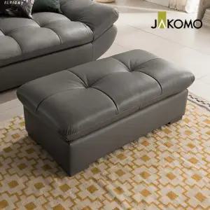 버블리 4인 천연면피 소가죽 스툴