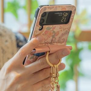 STI 갤럭시Z플립7 카루소 페이즐리 링 스트랩 카드수납 케이스 갤럭시Z플립6 5 4 3