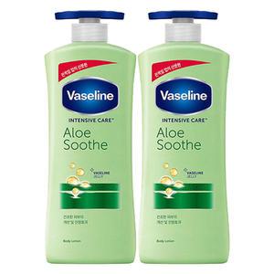 유니레버 바세린 인텐시브케어 알로에수드 로션 600ml 2개