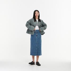 [LAP] AN3WZ860 코듀로이 배색 카라 오버핏 점퍼