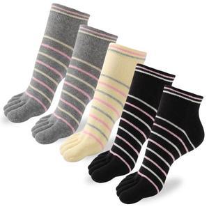 [NS홈쇼핑]에이치투 여성 순면 링글 발가락 양말 단목 5켤레[32526391]