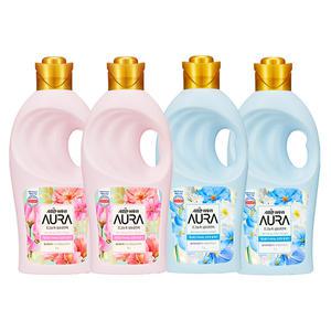 아우라 초고농축 섬유유연제, 윌유메리미, 1L, 2개 + 홀리데이판타지, 1L, 2개