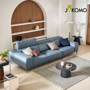 [무이자60][자코모] 피에르 4인 기.능성 비텔로 통가죽 슈렁큰 천연면피 소가죽 소파