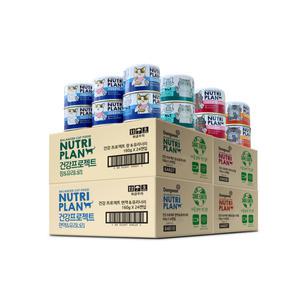 뉴트리플랜 뽀짜툰 건강프로젝트 습식캔 4종 콤보 x6개 24개 (set)