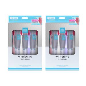 페리오 히말라야 핑크솔트 화이트닝 칫솔, 약한잇몸용, 4개입, 2개