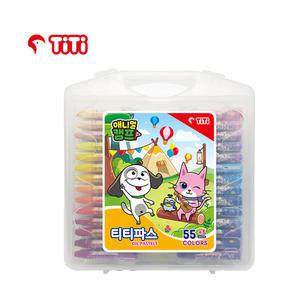티티경인 티티파스 55색 애니멀캠프  크레파스