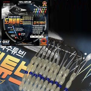[신세계몰]OK 도깨비튜브 갈치바늘 지선채비 2호 3호 FT-100 심해 선상 갈치 낚시바늘 갈치채비