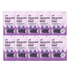 꼬뜨 대용량 강아지 치카껌 락토스틱 면역력 100g x 10개(100P/총1kg) 강아지 간식 개껌 가수분해 양치껌