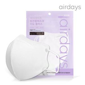 에어데이즈 KF94 마스크 더뉴 플러스 대형 100매 / 화이트 블랙 (특대형)