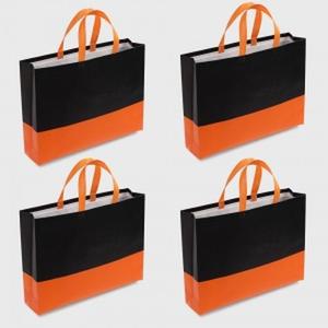 투톤 컬러 부직포 가방 4p세트 대형 부직포쇼핑백