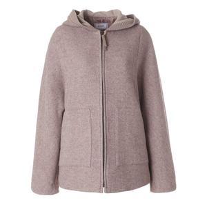 [벨리시앙](의정부점)수입소재 니트 배색 후드 울 집업 재킷_JP2402