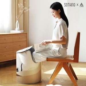 예쁜 히팅패드 원형 파티션 난로 발난로 발히터 전기 히터 온열 매트 접이식 사무실 발히터 풋워머 수족냉증