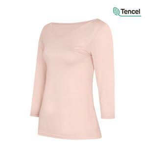 국산 WW36 보들 텐셀 7부 상의 내의 여자 겨울 내복 여성 속옷