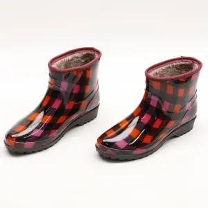 여성 방한 단장화 겨울 방한화 털 신 신발 부츠 낚시 장화 주방화 방수