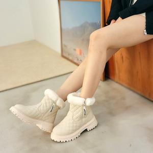 [제이시]제이시 편한 여자 겨울 털신발 5cm 워커패딩부츠 B025