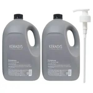 케라시스 엑스트라 데미지케어 대용량 샴푸 4000ml x 2개 + 펌프 리필용