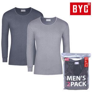 BYC 에어메리남상의_2매입/순면남성내복내의