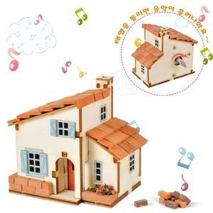 영공방 조립 오르골 스페인풍집 /나무조립