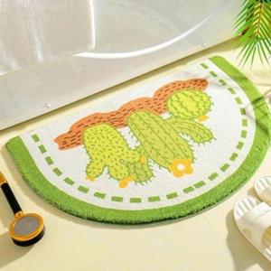 [OFM87473]푹신푹신소프트반달발매트 선인장 욕실매트