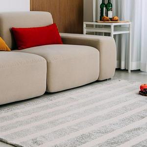 [OFM625N5]투톤 스트라이프 러그 카페트 100x150