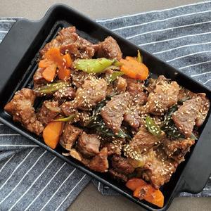 국내산 한돈 목살 돼지갈비수제 양념목살 양념갈비 300g