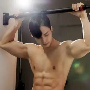 멜킨 락튼 문틀 철봉 가정용 실내 턱걸이 풀업바 단축