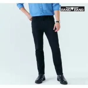 [뱅뱅][뱅뱅] 남성 슬림 스트레이트 데님_블랙