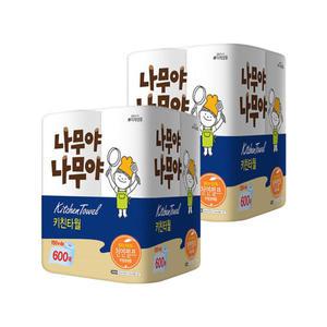 나무야 키친타월 150매 4롤 2개 총8롤