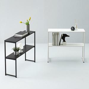 [가구리빙] 800 2단 다용도 철제 사이드 슬림 홈바 테이블 EC1008