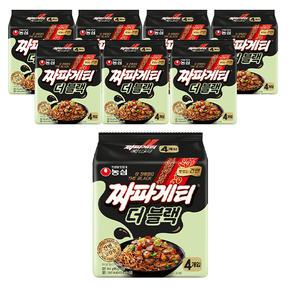 농심 짜파게티 더 블랙 116g, 4개입, 8개