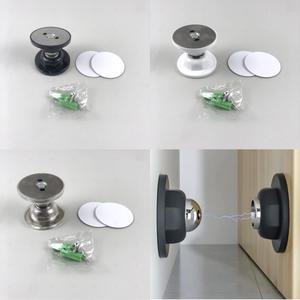 자석 도어 스토퍼 방문 문 고정 무타공 접착식 현관문 마그네틱 문고정 홀더 블랙