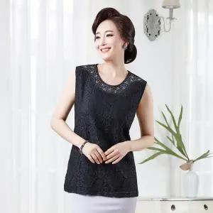 [마담엘레강스][마담엘레강스] 비비안나 레이스 블라우스 K191BL03