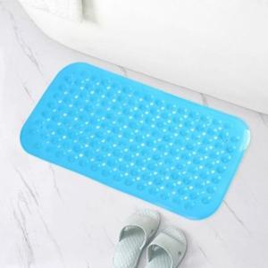 타일흡착미끄럼방지욕실매트 36x70cm  블루  WD106A0