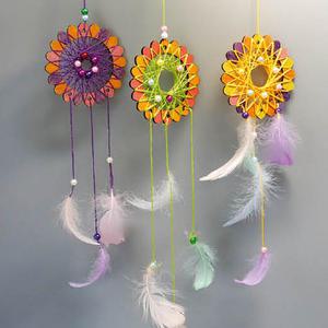 [더원사이언스] 스트링아트 드림캐쳐 만들기 (1인 세트)/스트링아트/과학교구/과학영재