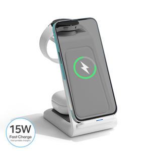 알리오 멀티블 3IN1 고속 무선 충전 거치대 거치형 갤럭시 아이폰 호환