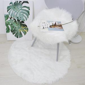 [XB8G9313]인조 양털러그 장모 카페트 퍼러그 원형 60cm