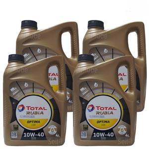 토탈 루비아 옵티마 1100 10W40 4L x 4개 1박스 CK-4 DPF 유로6 TIER-4 고성능 합성 디젤 엔진오일