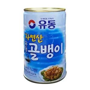 유동 자연산 골뱅이 400g x10캔 / 번데기 안주 비빔면