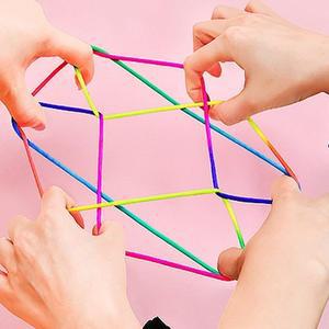 알록달록 무지개 실뜨기 실 치매예방 킬링타임용 손놀이