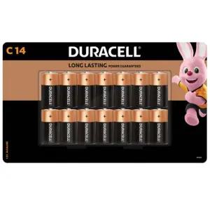 듀라셀 C알카라인 건전지 14개입/리모콘/배터리/후레쉬/가전기기/체중계/도어락/휴대용/시계/손전등/리모컨